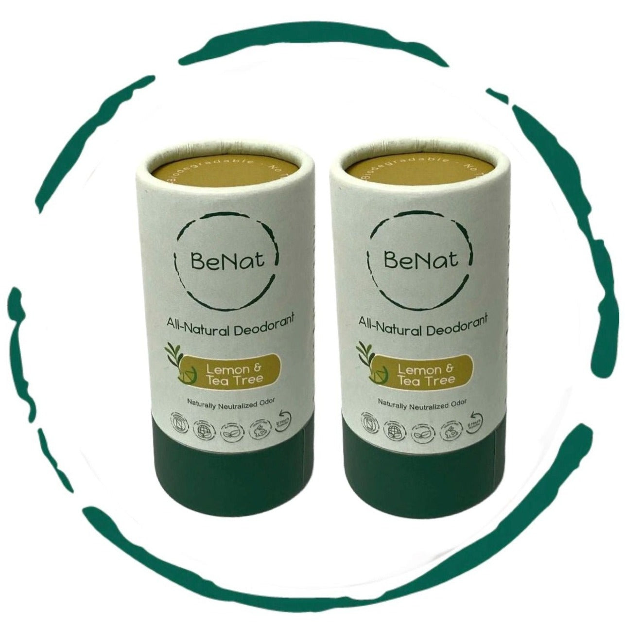 Natural Aluminum Free Deodorant For Active All Day 2-Pack