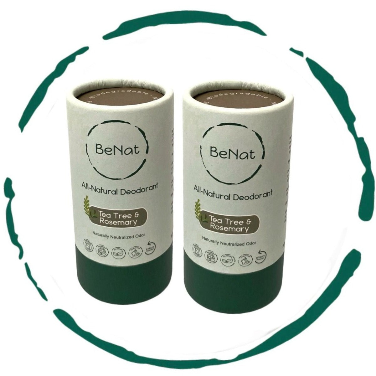 Natural Aluminum Free Deodorant For Active All Day 2-Pack