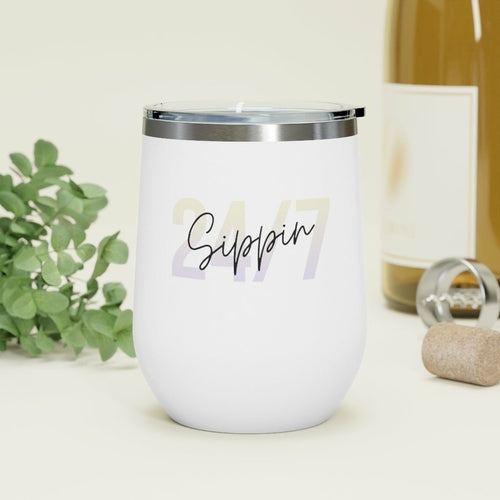 Sippin Insulated Wine Tumbler 12oz Keeps Cold Wine Lovers