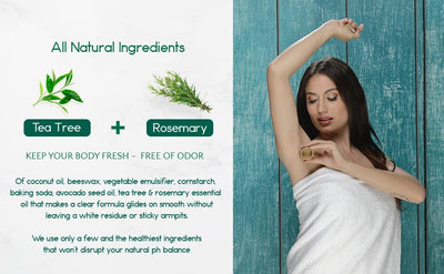 Natural Aluminum Free Deodorant For Active All Day 2-Pack