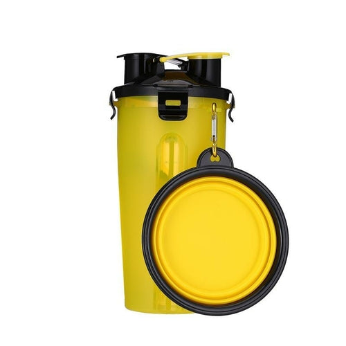 Yap and Paw 2 In 1 Dog Water Bottle With Bowls Pet Owners