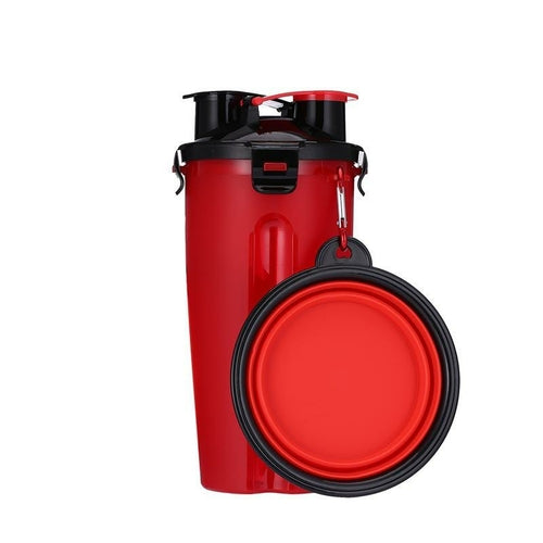 Yap and Paw 2 In 1 Dog Water Bottle With Bowls Pet Owners