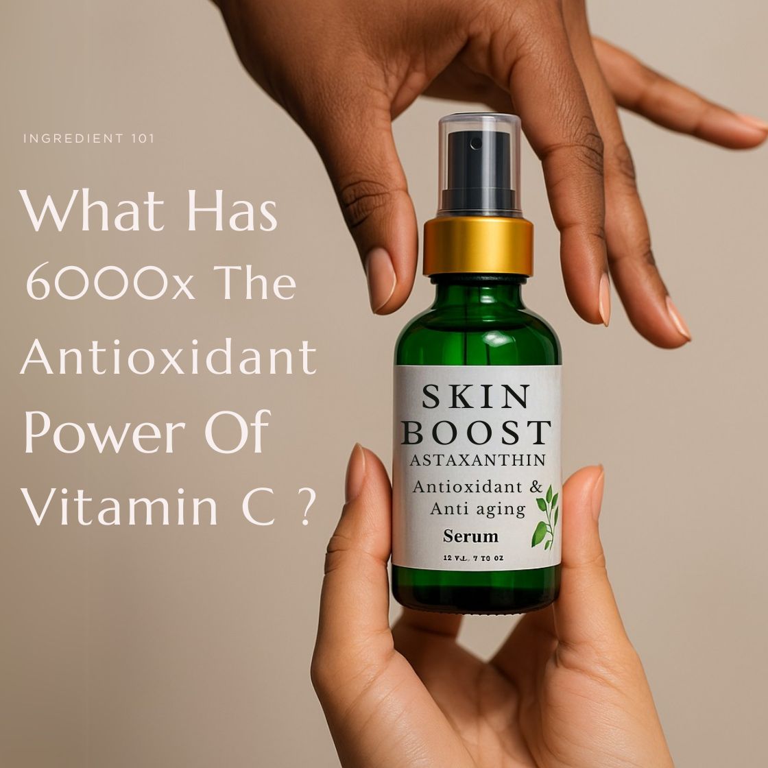Skin Boost Astaxanthin Serum – Antioxidant Face Serum