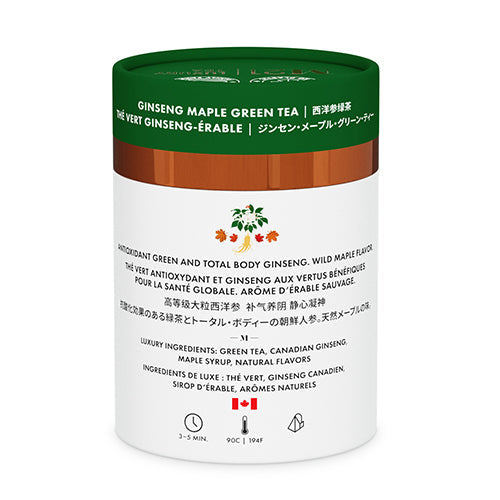 Maple Ginseng Green Tea Energizing For Tea Lovers Morning