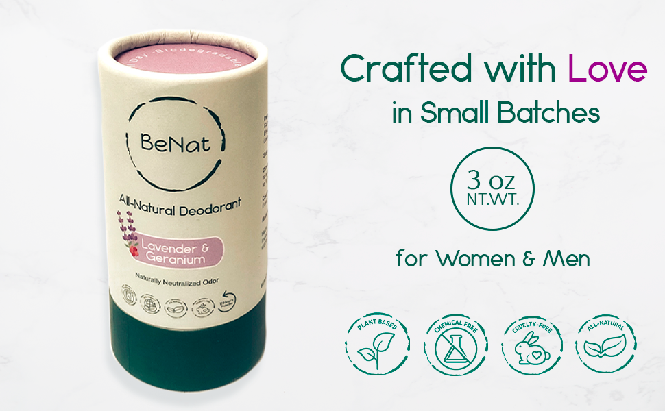 Natural Aluminum Free Deodorant For Active All Day 2-Pack