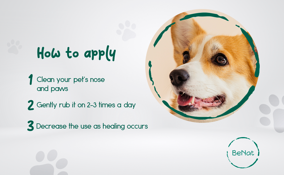 BeNat Pets Furry Pet Balm For Dogs Soothes Cracked Paws