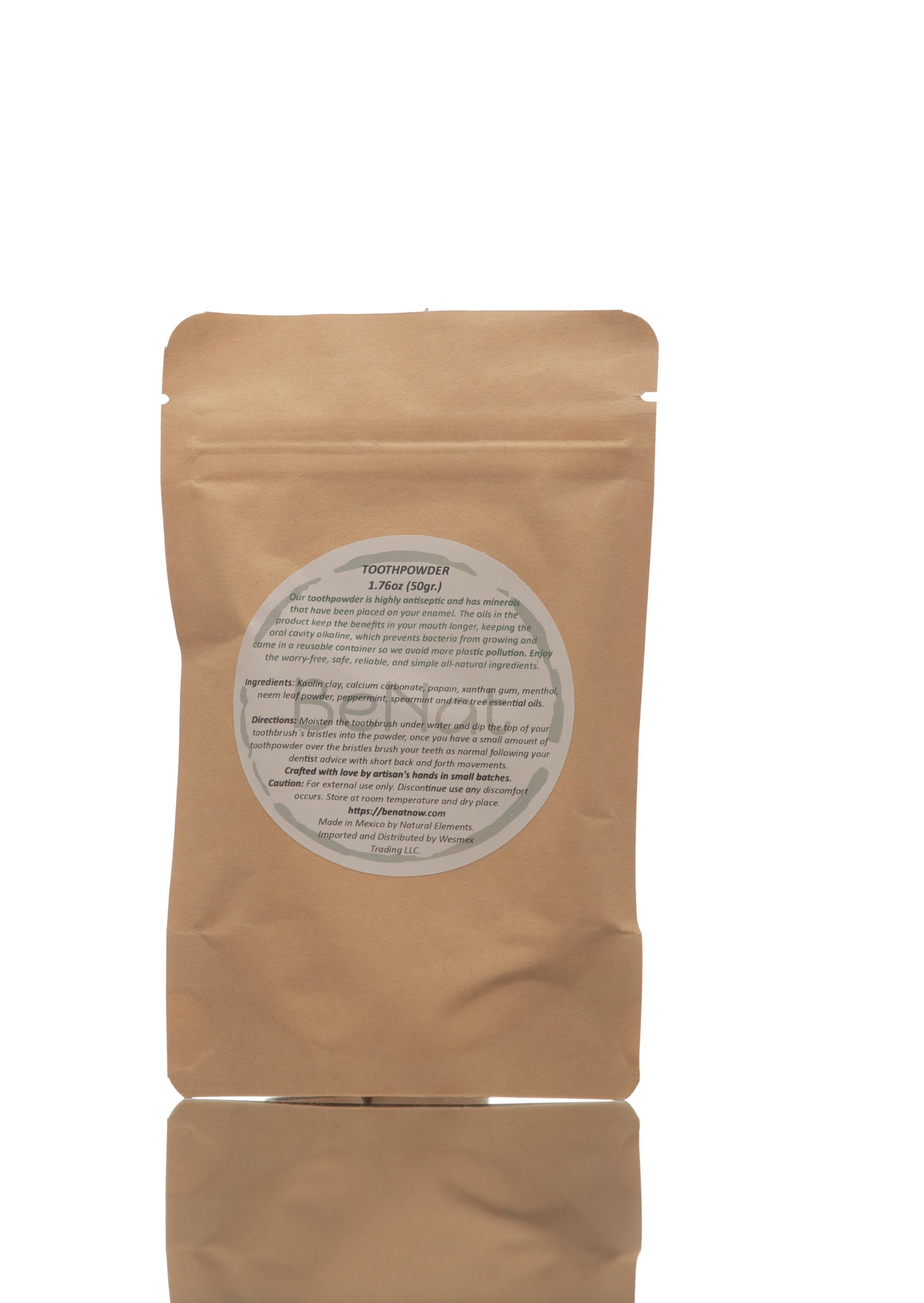 Natural Tooth Powder Antiseptic Enamel Guard Eco Conscious