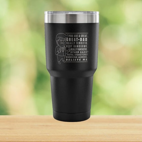 Donald Trump Tumbler 30 Oz Bold For Fathers Double Wall
