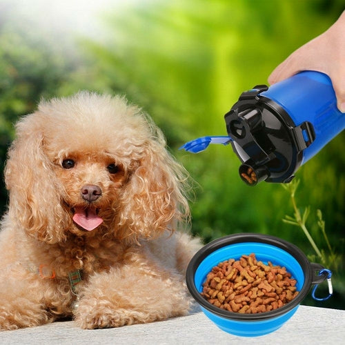Yap and Paw 2 In 1 Dog Water Bottle With Bowls Pet Owners