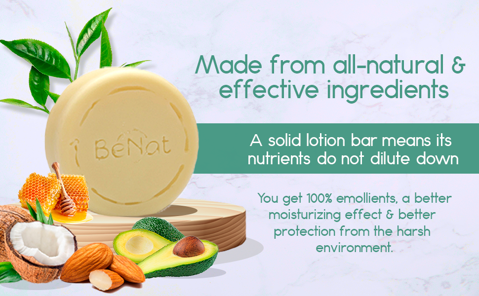 Lotion Bar All Natural Moisturizing Tin Set For Dry Skin