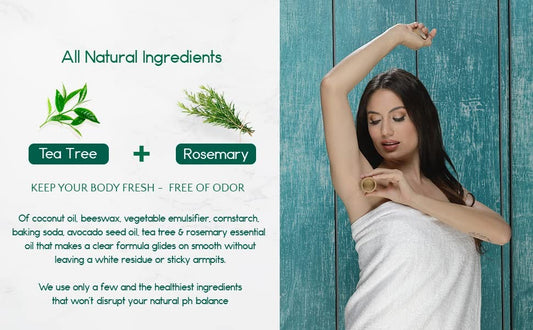 Natural Aluminum Free Deodorant For Active All Day 2-Pack