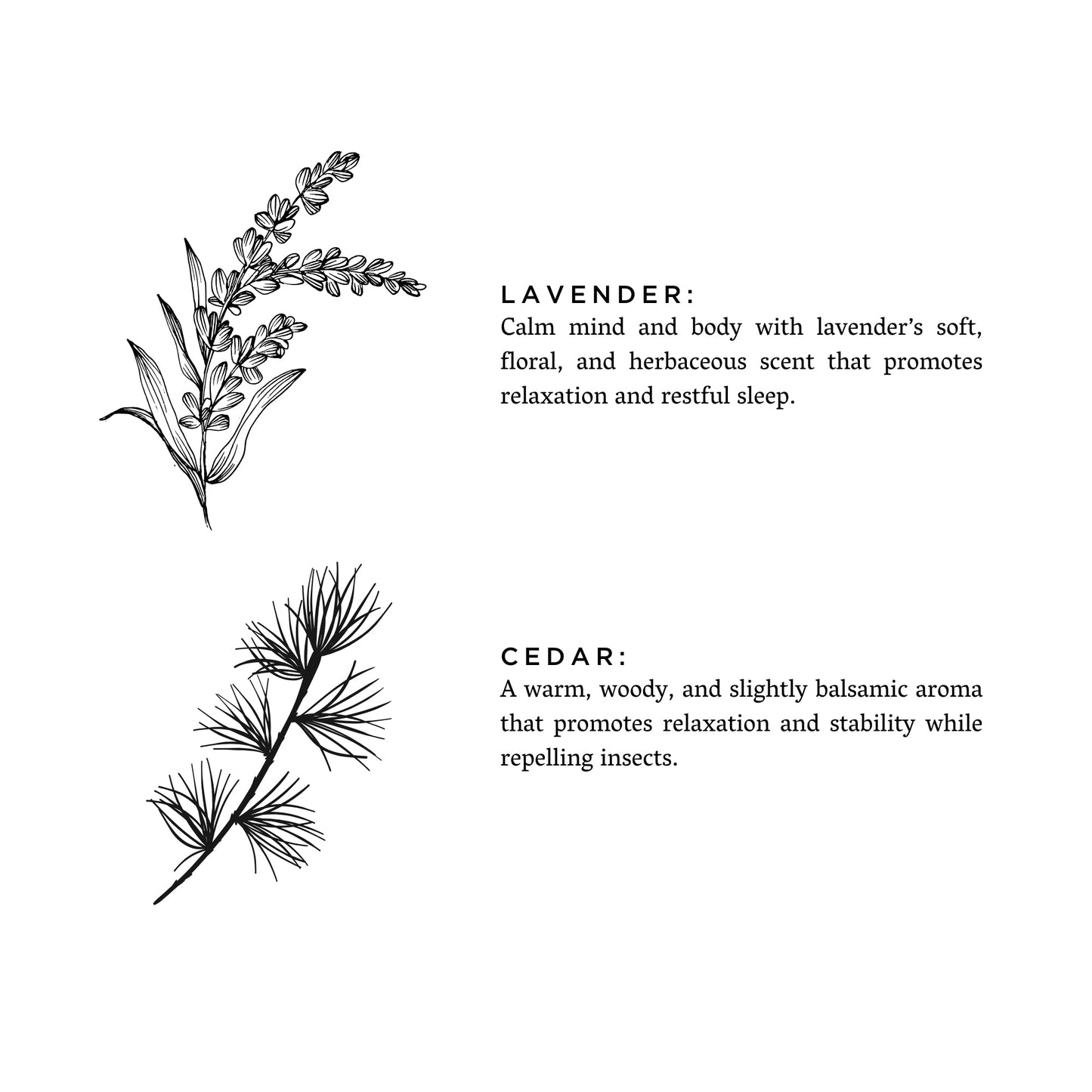Lavender Cedar Candle Calming Eco Friendly For Wellness