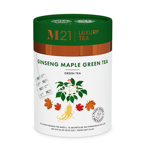 Maple Ginseng Green Tea Energizing For Tea Lovers Morning