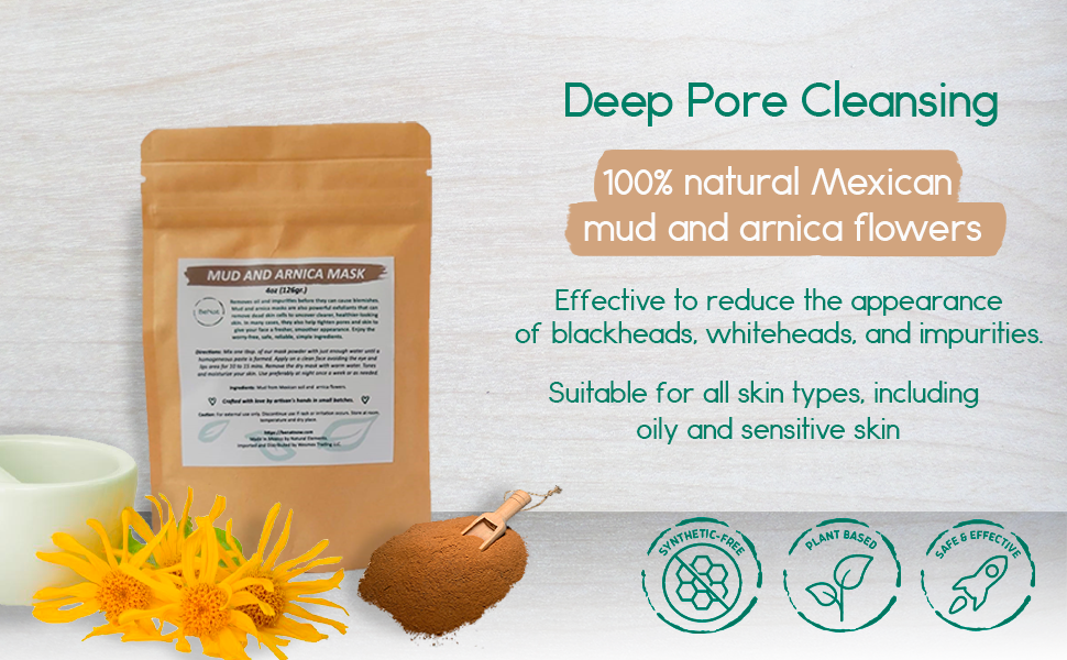 Arnica Mud Mask Clearer Skin Pore Tightening Glow Oily Skin