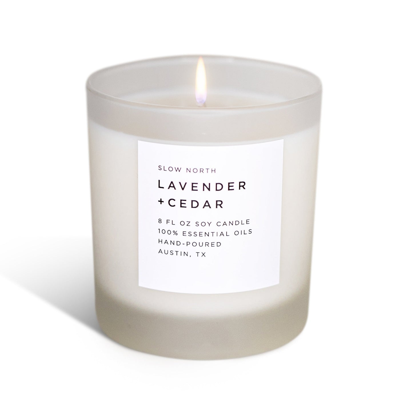 Lavender Cedar Candle Calming Eco Friendly For Wellness