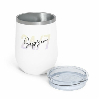 Sippin Insulated Wine Tumbler 12oz Keeps Cold Wine Lovers