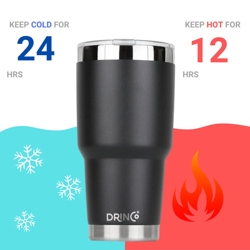 Drinco 30oz Insulated Tumbler With Spill Proof Lid Outdoor