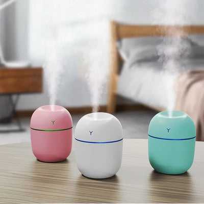 Portable Ultrasonic Humidifier USB Aroma Diffuser Desk LED