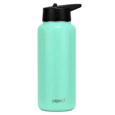 Drinco 32Oz Stainless Steel Water Bottle Three Lids Athlete