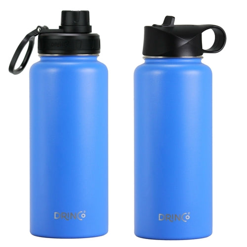 DRINCO Stainless Steel Water Bottle 32oz Royal Blue Outdoor