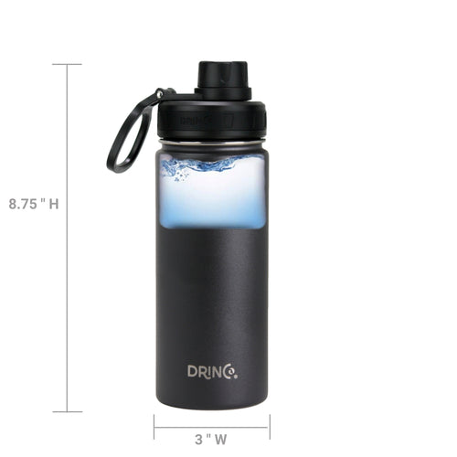 Drinco Durable Stainless Steel 18oz Water Bottle Athletes