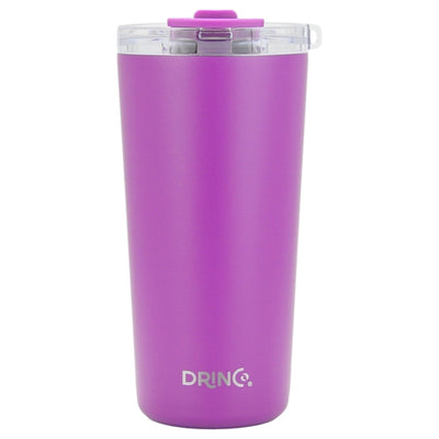 DRINCO Insulated Tumbler Spill Proof Lid 20oz Purple Travel