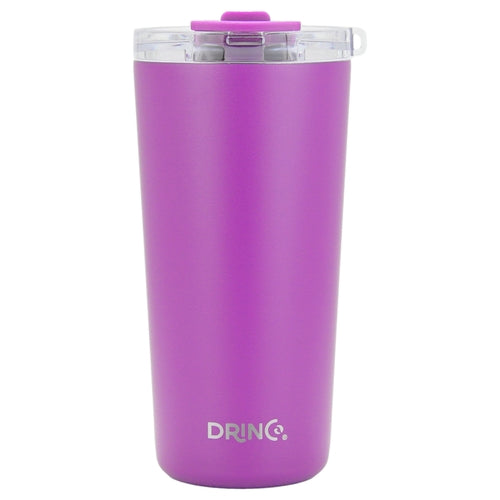DRINCO Insulated Tumbler Spill Proof Lid 20oz Purple Travel
