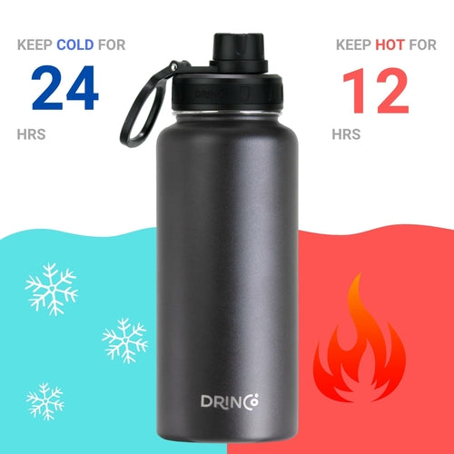 Drinco 32oz Stainless Steel Water Bottle Durable Outdoors