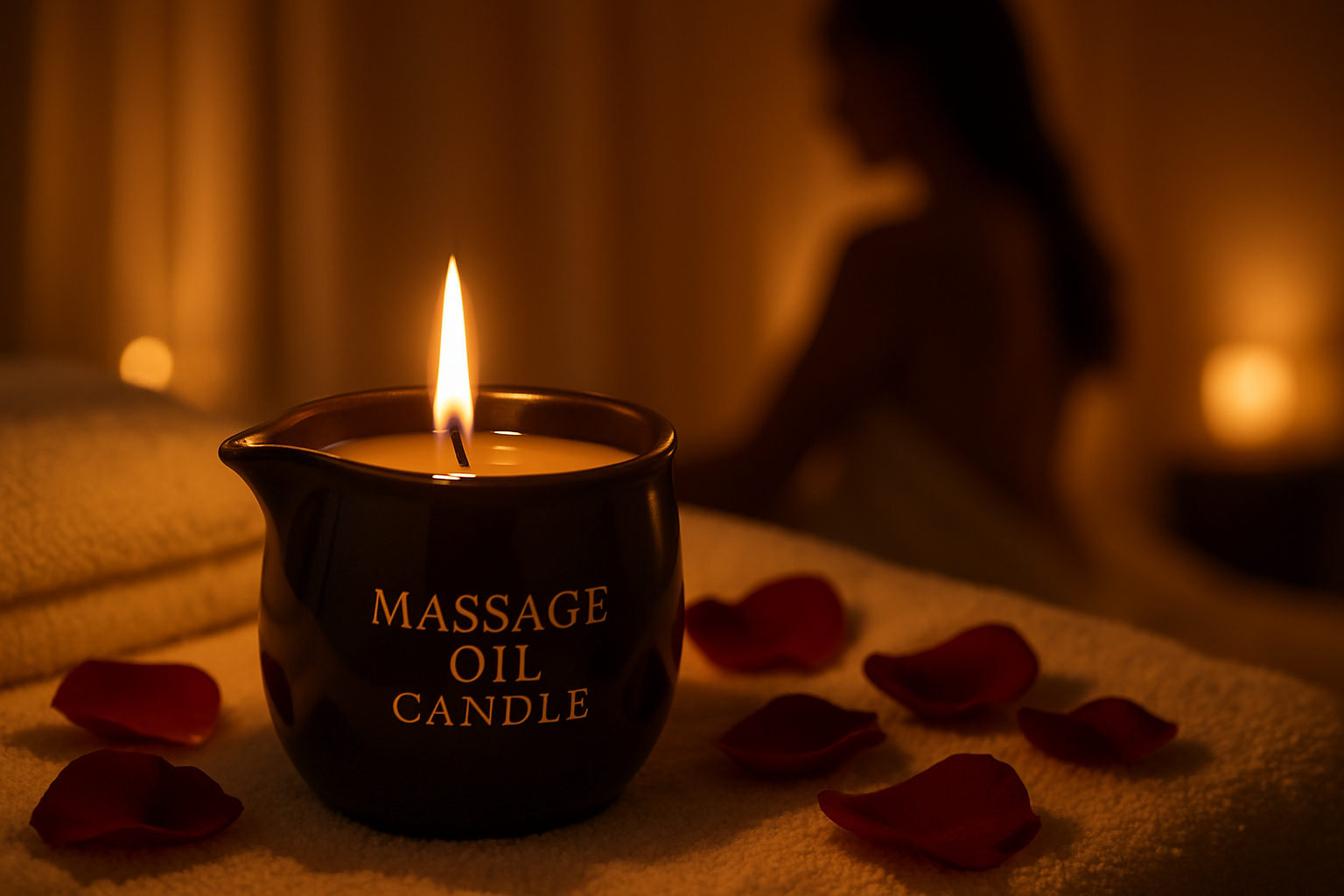 femme utilise Light, melt, and pour for a sensual massage. Dame Products’ Massage Oil Candle hydrates skin and sets the mood for intimate, relaxing moments. life style