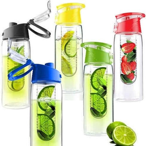 Fruit Infuser Bottle For Active Lifestyles With Center Tube