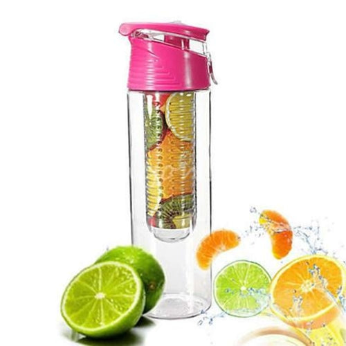 Fruit Infuser Bottle For Active Lifestyles With Center Tube
