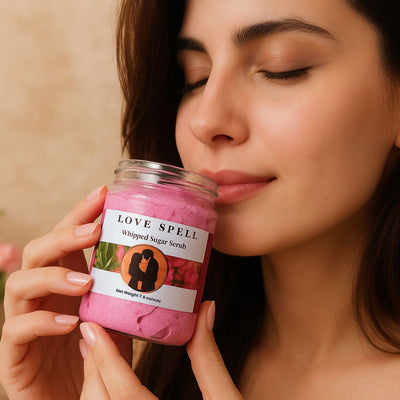 Enchanted Love Spell Whipped Sugar Scrub – Exfoliating & Moisturizing