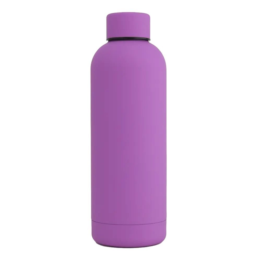 Rubber Coated 17oz Vacuum Insulated Water Bottle Athlete