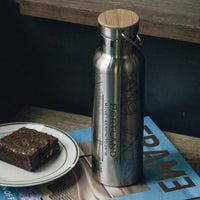Portland Maine Map Bottle Bamboo Top Custom Engraved Gift