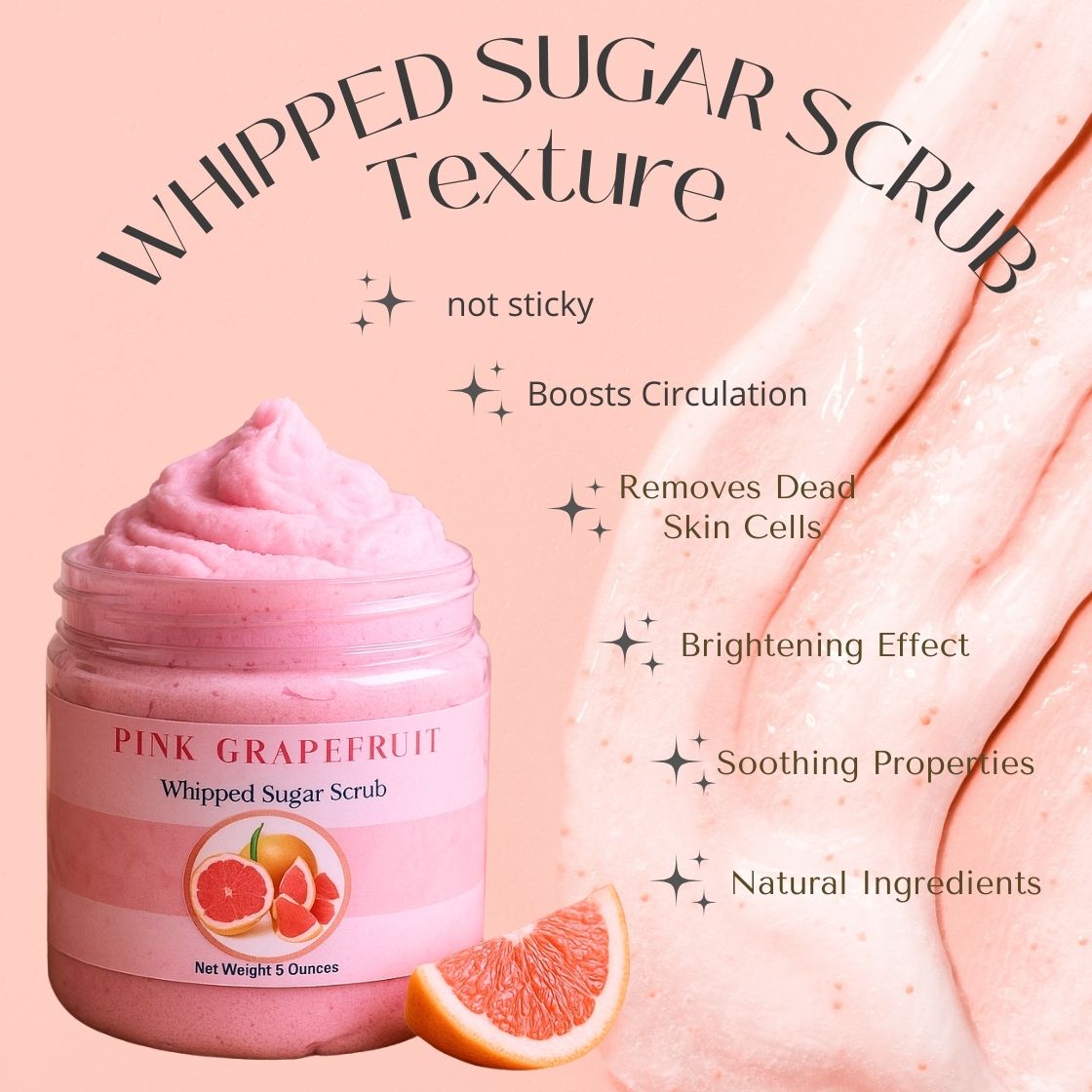 Enchanted Love Spell Whipped Sugar Scrub – Exfoliating & Moisturizing