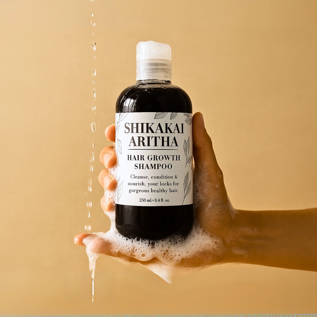Shikakai & Aritha Hair Growth Shampoo – Natural Ayurvedic Scalp Cleanser