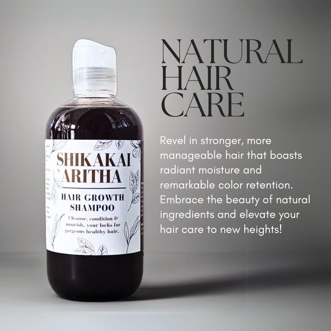 Shikakai & Aritha Hair Growth Shampoo – Natural Ayurvedic Scalp Cleanser